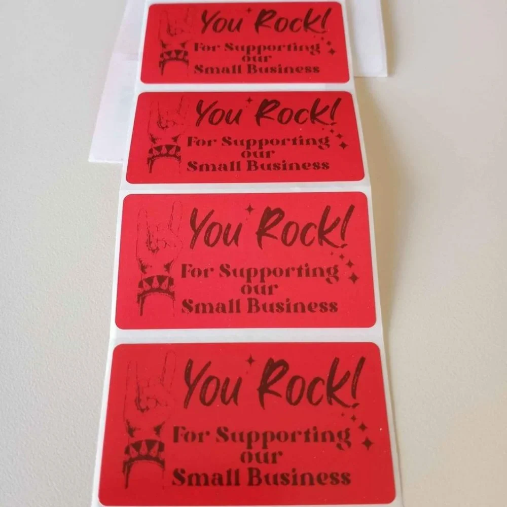💙100 You Rock- Shipping Labels Thermal Packaging Stickers 2.25
